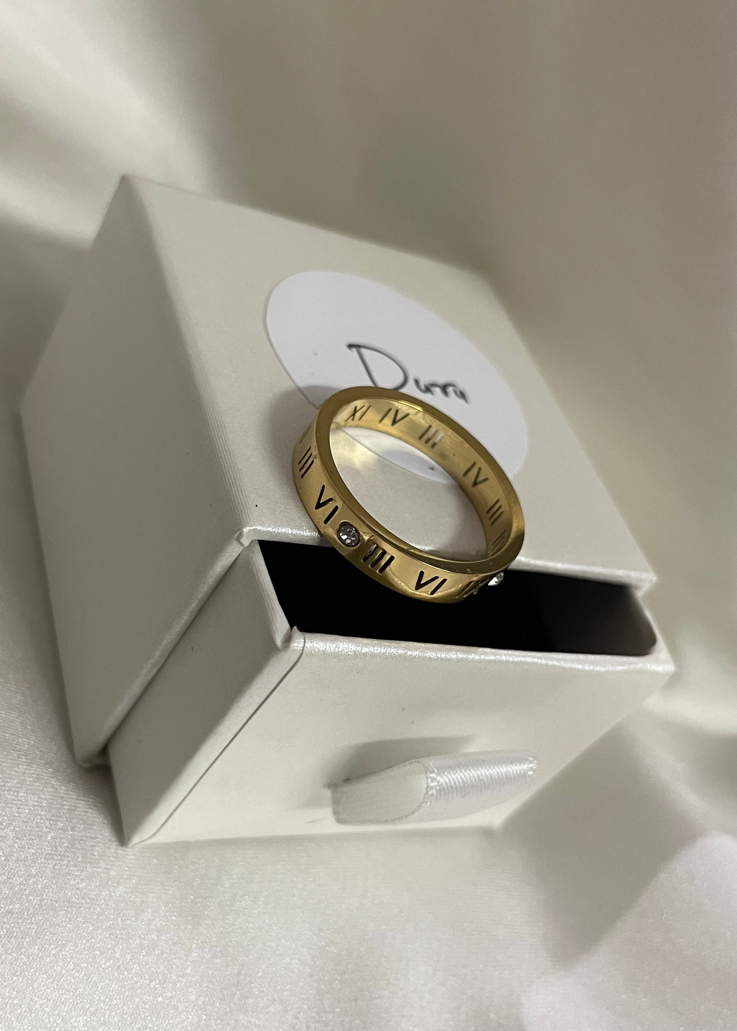 Roman band ring(Gold)