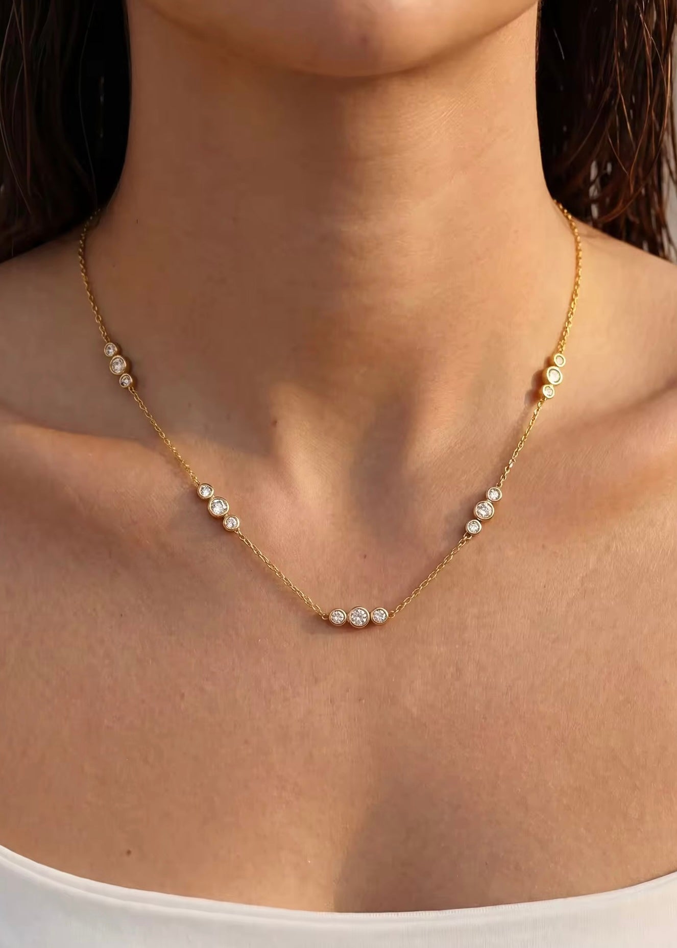 Bella solitaire necklace