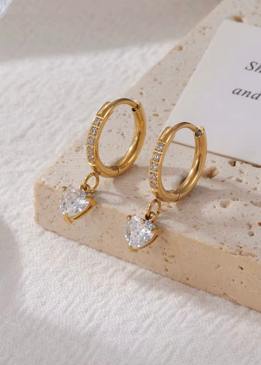 Lavya solitaire hoops