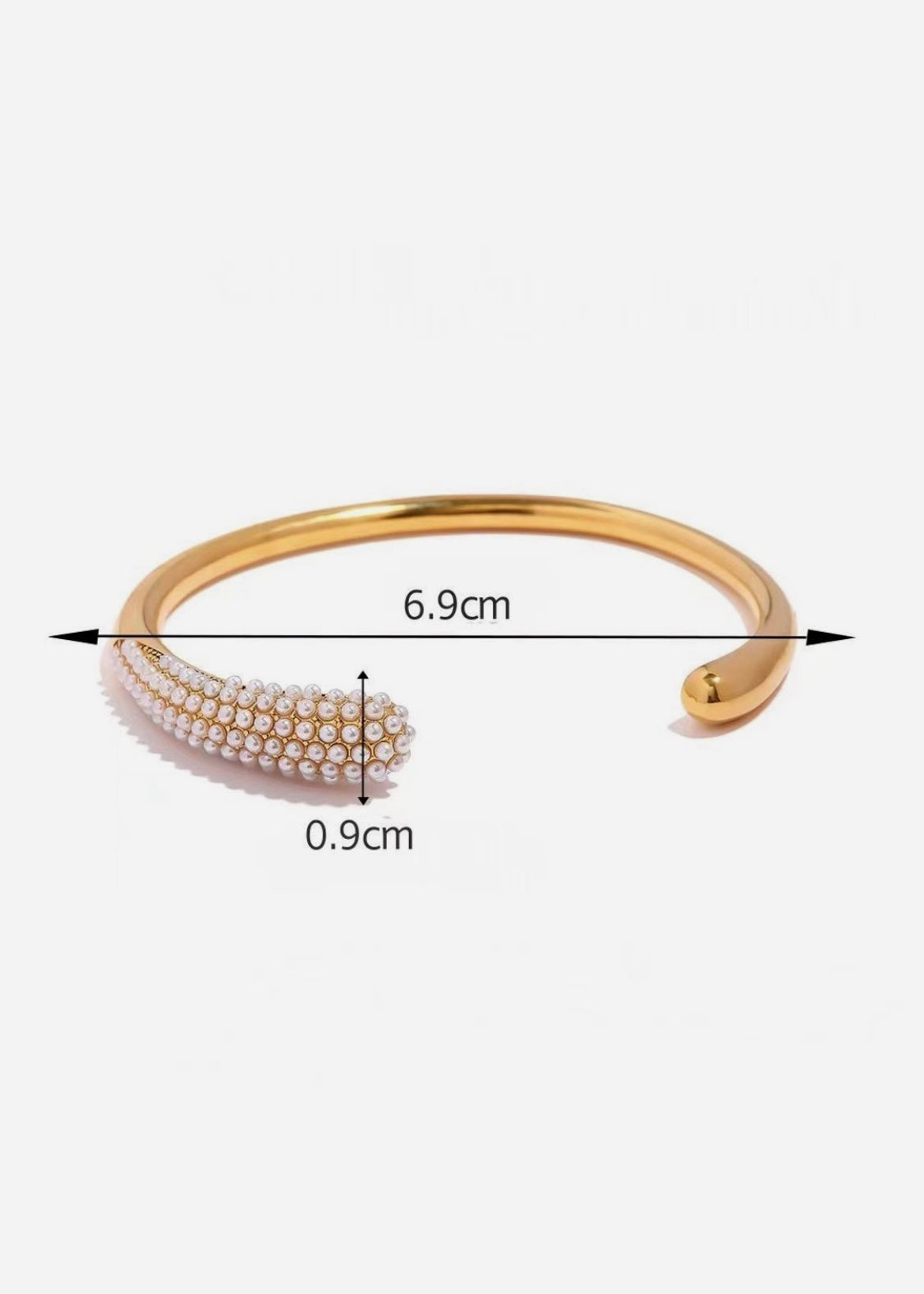 Pearls cuff bracelet