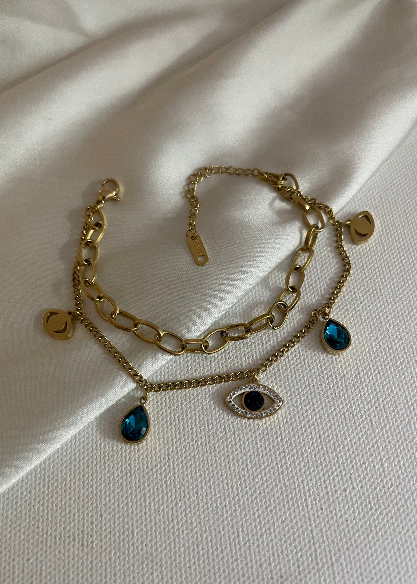 Evil eye charms bracelet