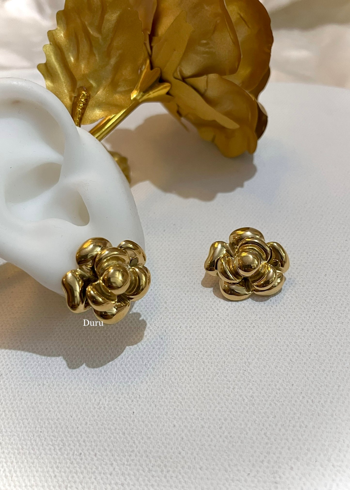 Rose earrings