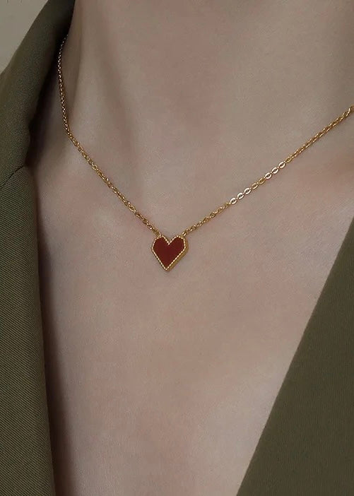 Red heart necklace