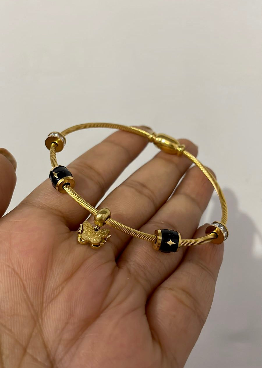 Butterfly charm bracelet