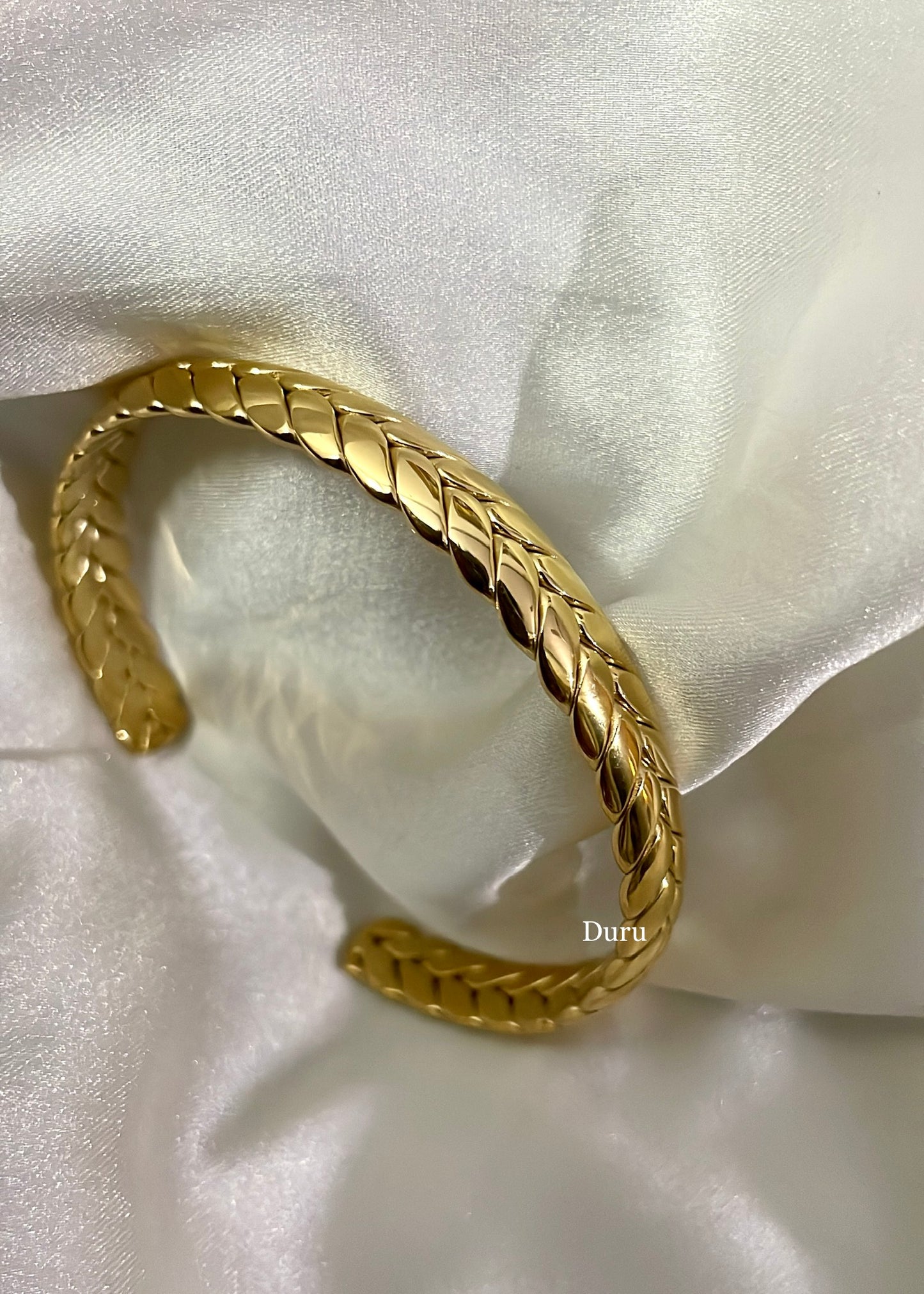 Braided cuff bracelet