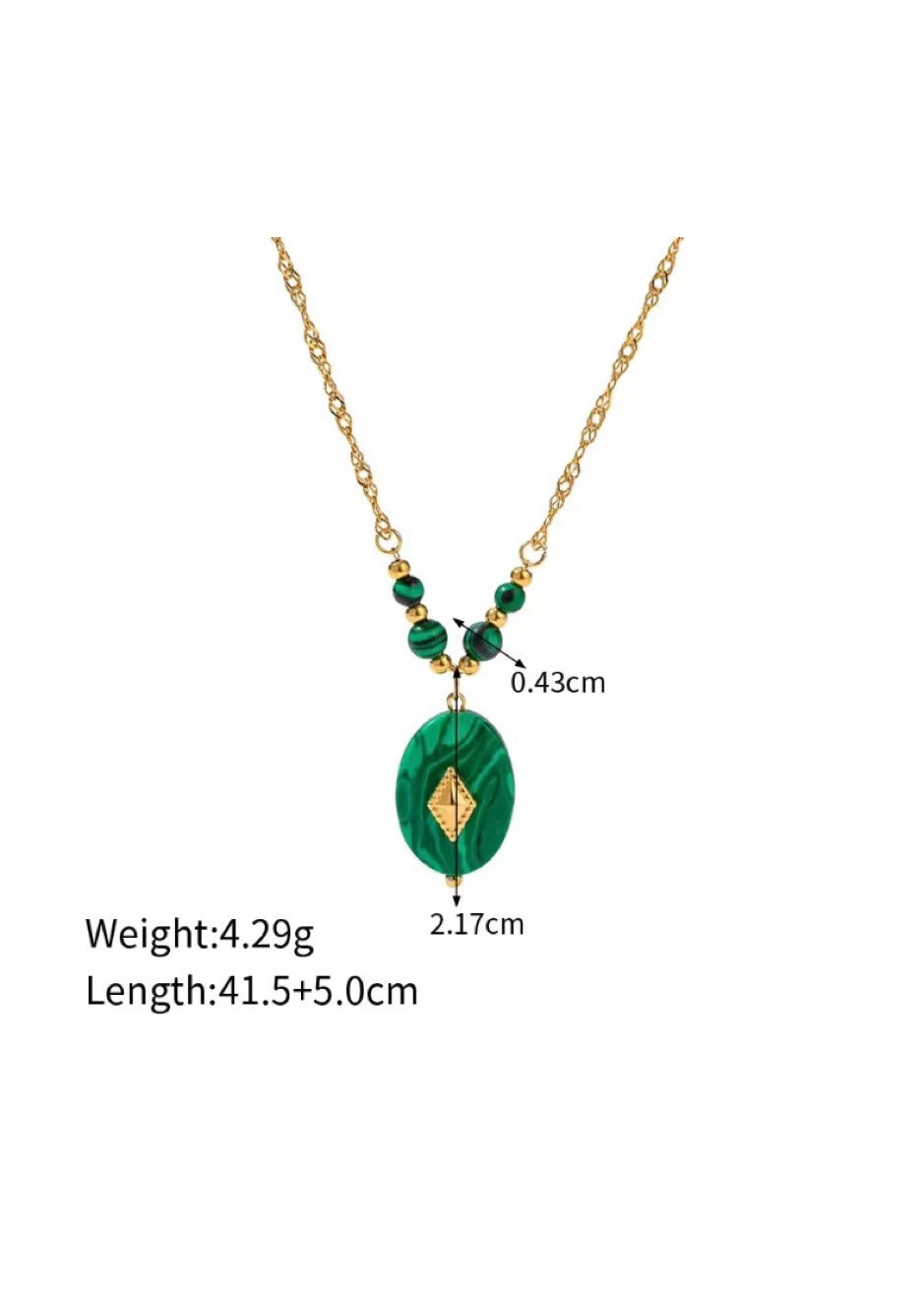 Malachite necklace