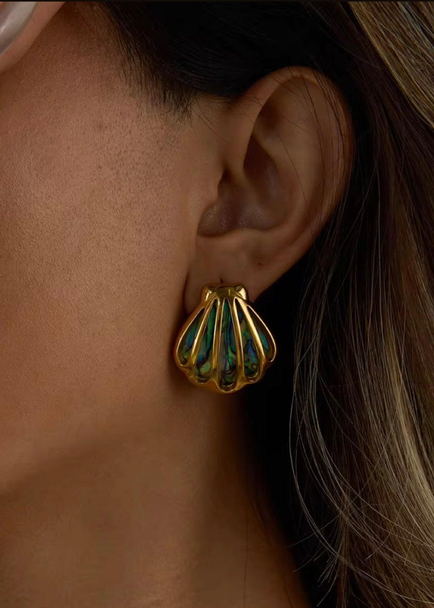 Mop shell earrings