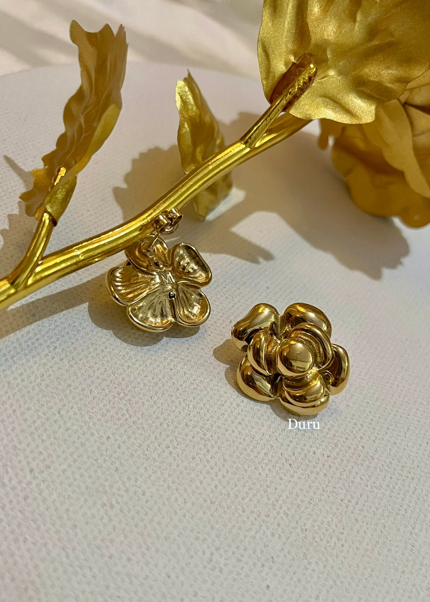 Rose earrings