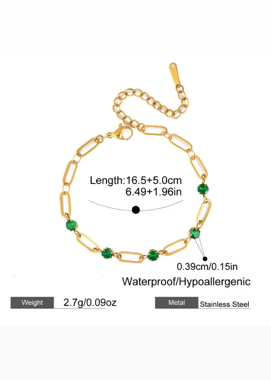 Emerald royalty bracelet