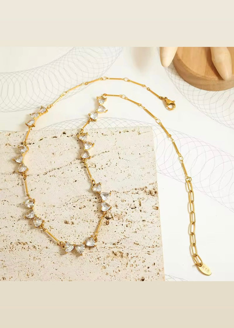 Luxe hearts necklace