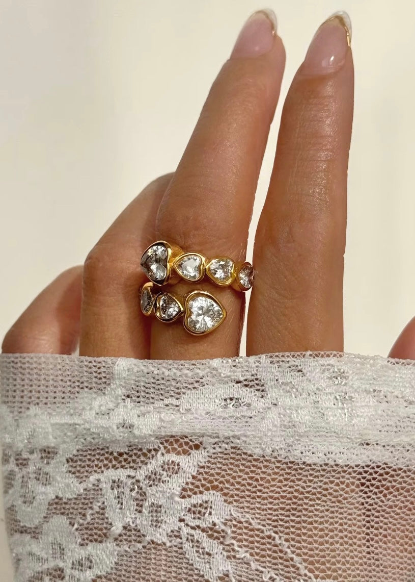 Forever heart ring