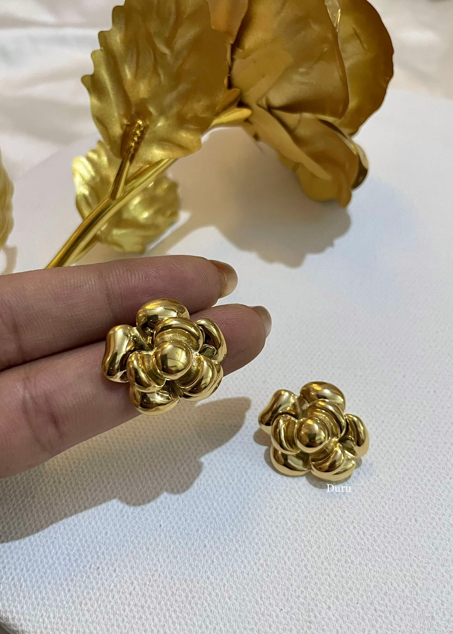 Rose earrings