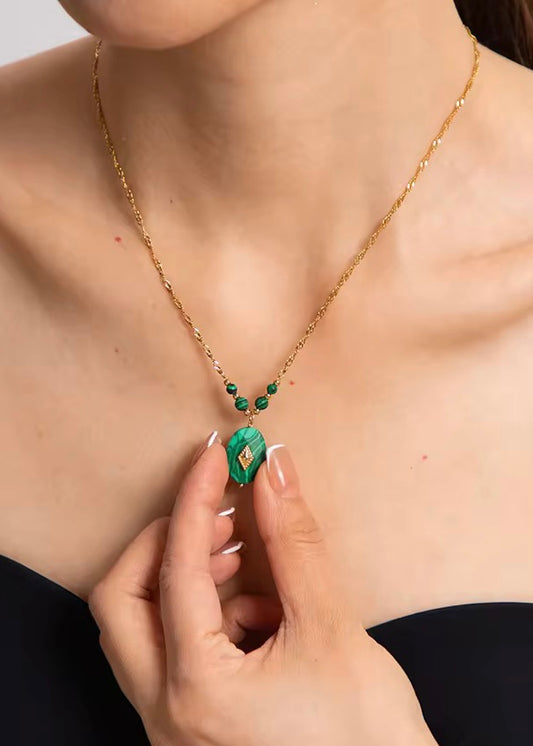 Malachite necklace