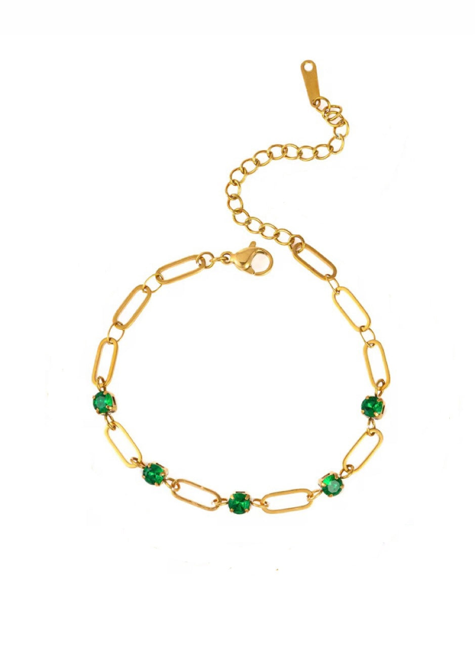 Emerald royalty bracelet