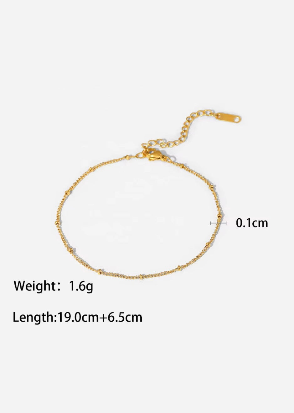 Classic beads anklet