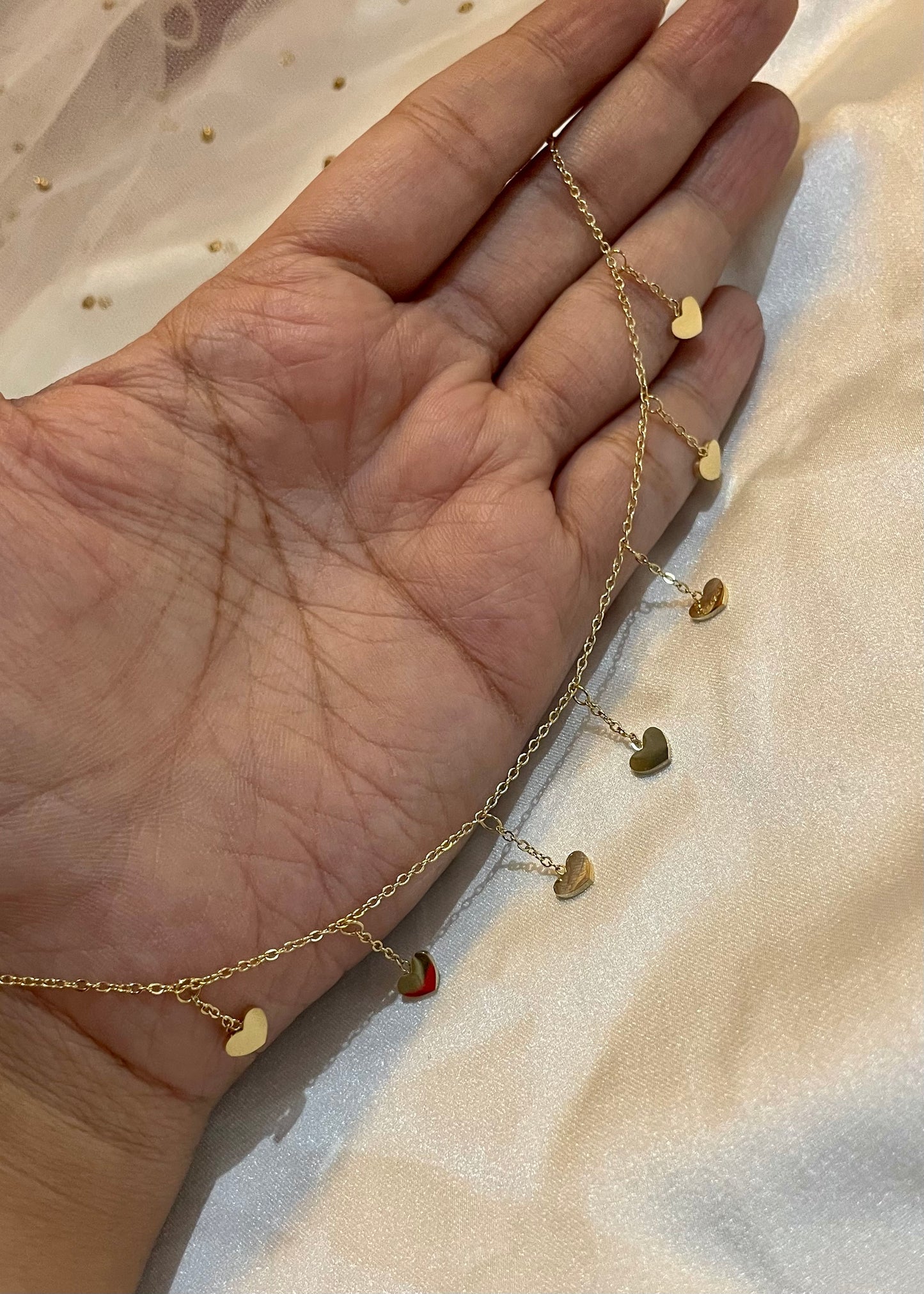 Love drop anklet