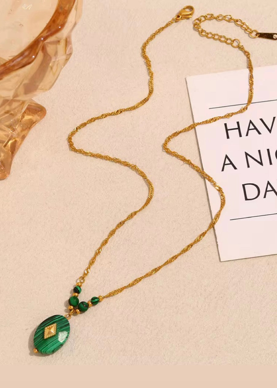 Malachite necklace