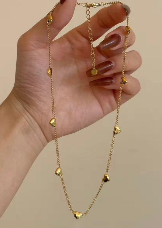 Mini hearts necklace