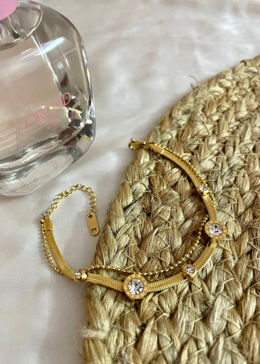 Roman layer bracelet