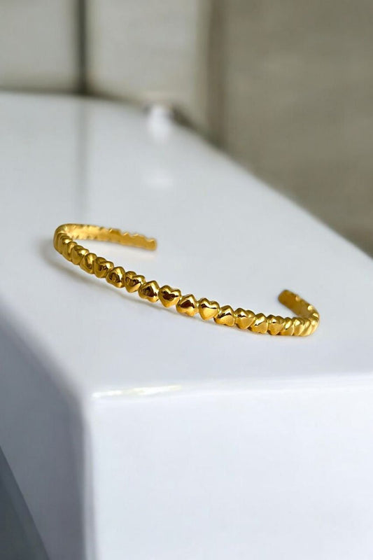 Sacred heart cuff bracelet