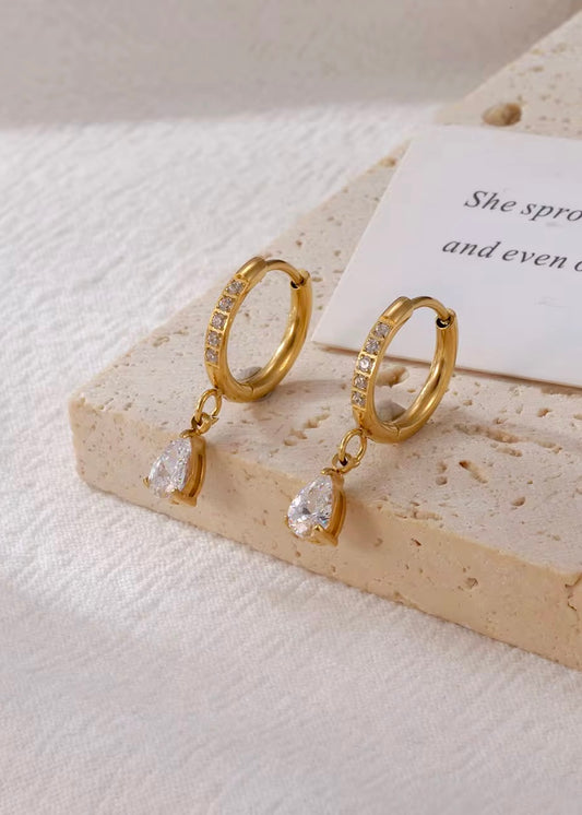 Siya solitaire hoops