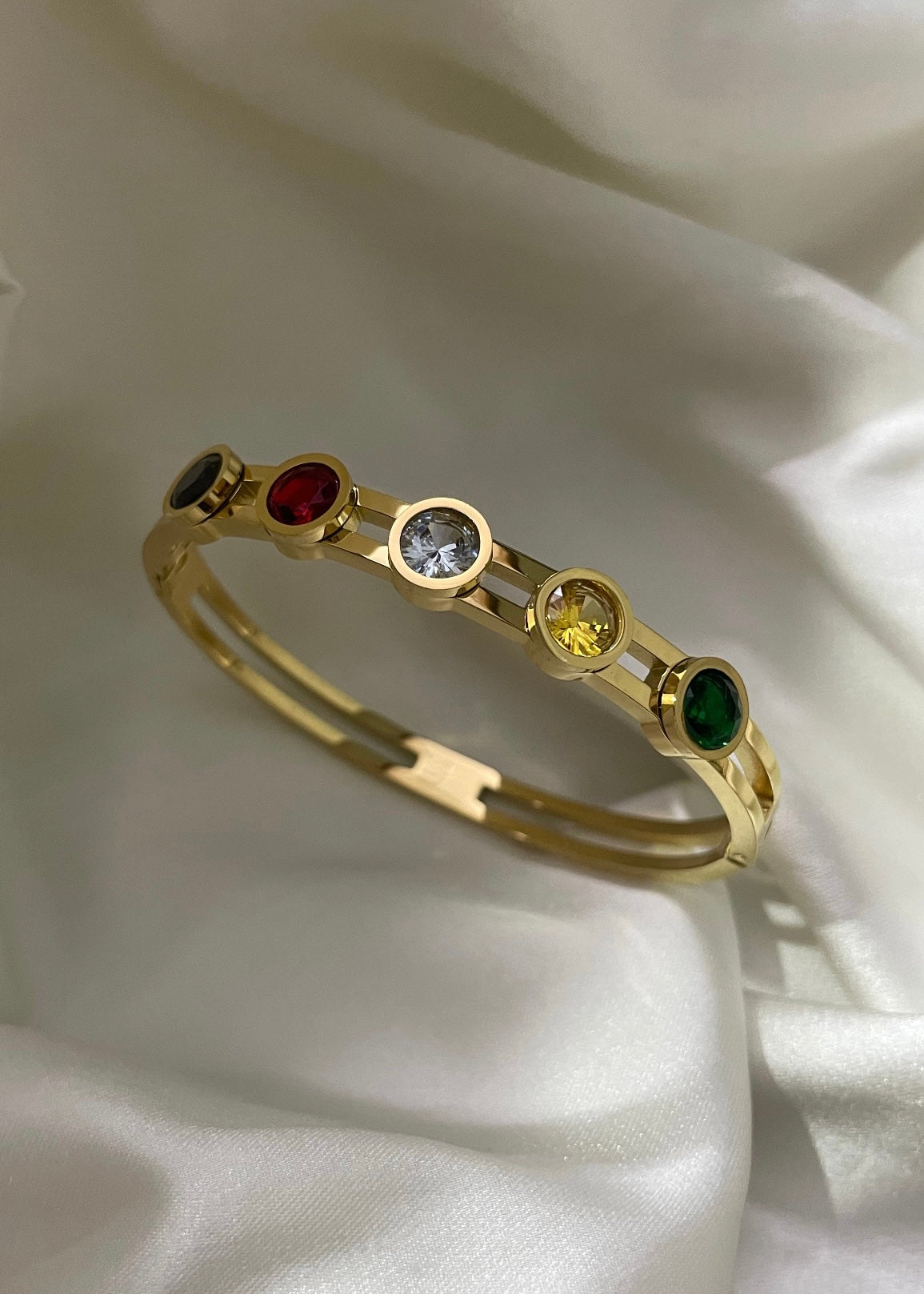 Color cascade bracelet(Gold)