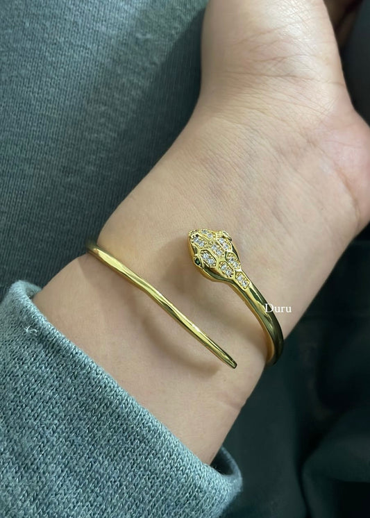 Snake cuff bracelet