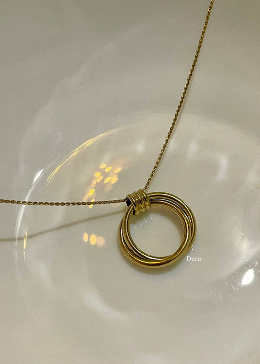 Infinity circle necklace
